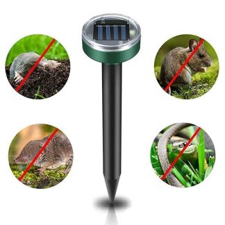 DISPOZITIV SOLAR ULTRASONIC DE GRĂDINĂ ÎMPOTRIVA DĂUNĂTORILOR, ROZĂTOARELOR ȘI INSECTELOR